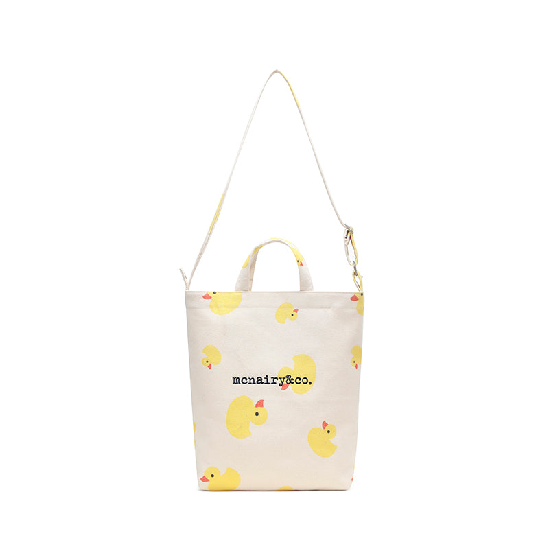DUCKY CANVAS MESSENGER TOTE