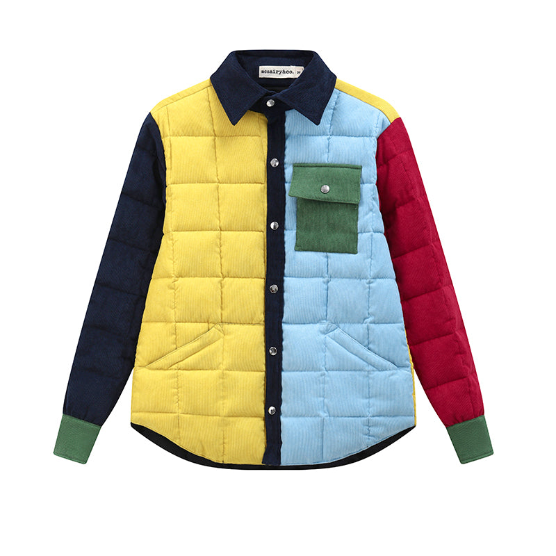 CORDUROY QUILTED SHACKET
