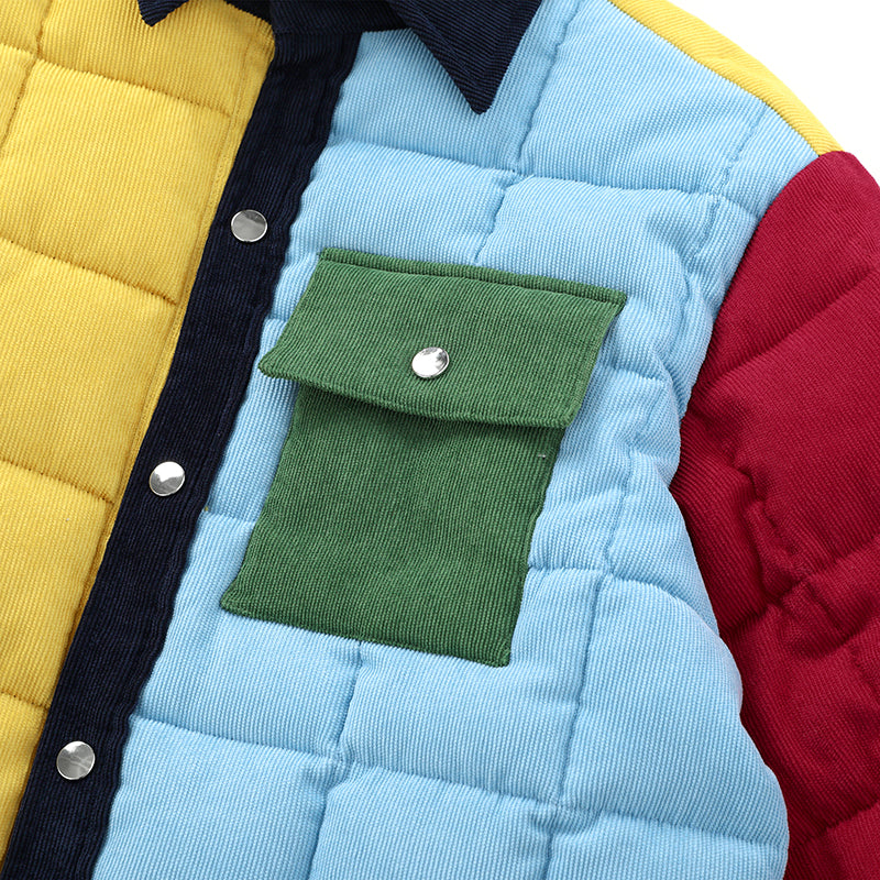 CORDUROY QUILTED SHACKET